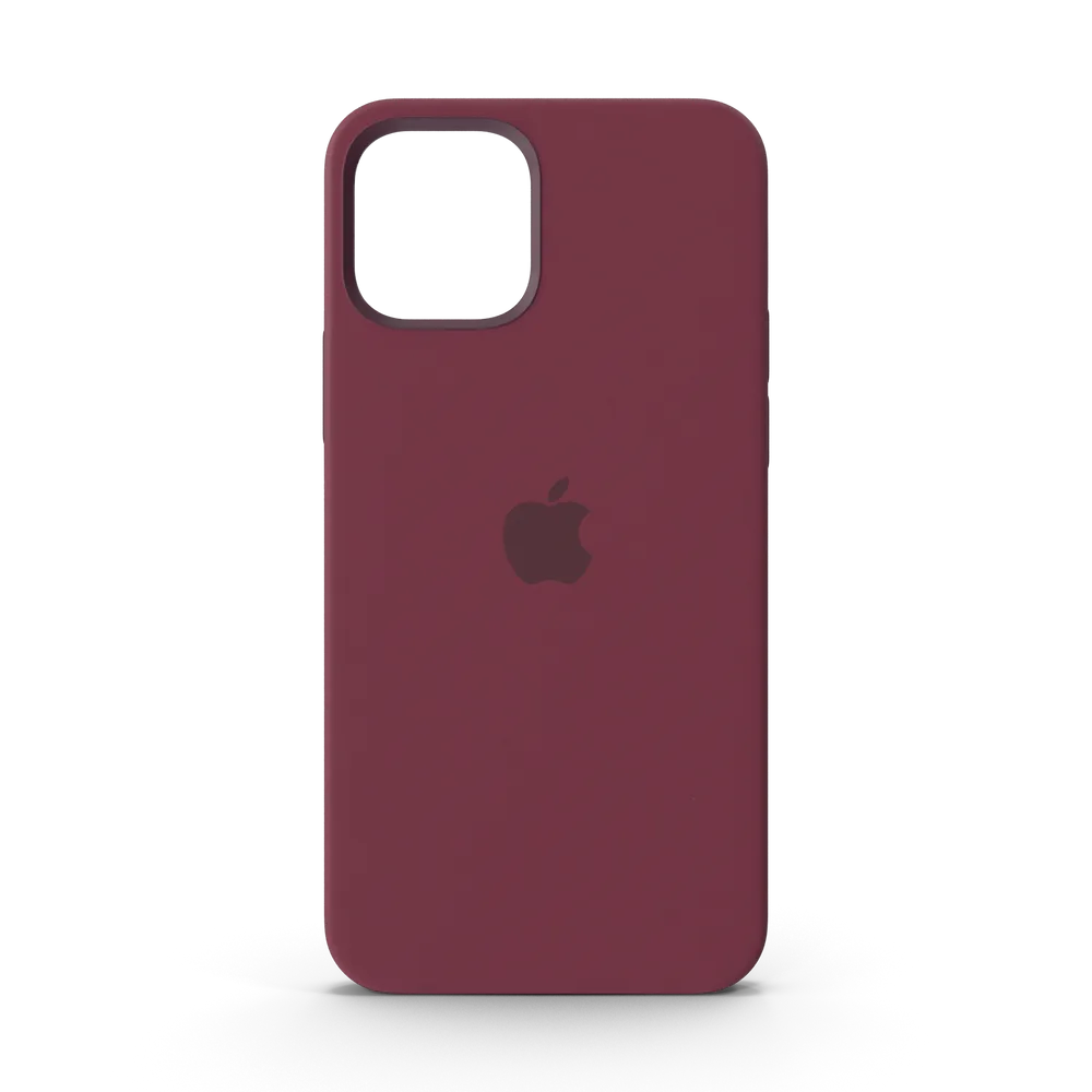 Apple iPhone 12 Silicone Case with MagSafe Plum