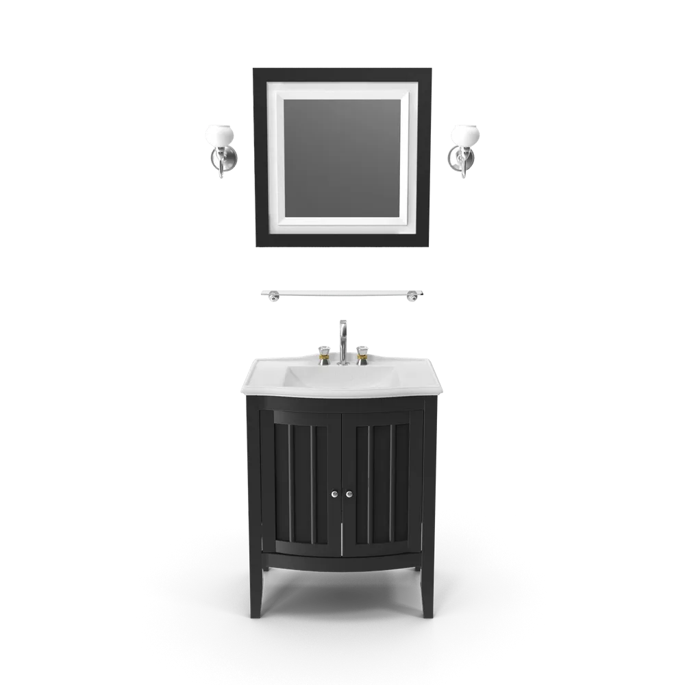 Bath Trends Wooden Bathroom Sink With Mirror