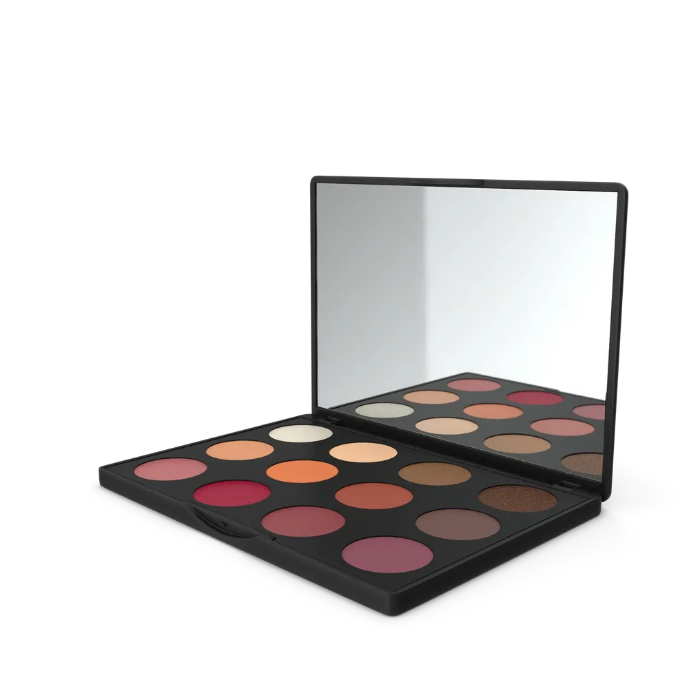 Glamour Beauty Eyeshadow Palette with Mirror